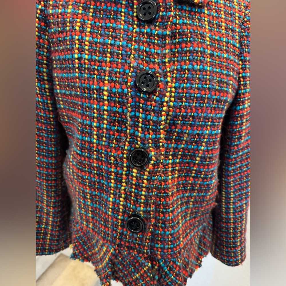 Kate Spade ♠️ Tweed Pattern Blazer 6 - Picture 3 of 7